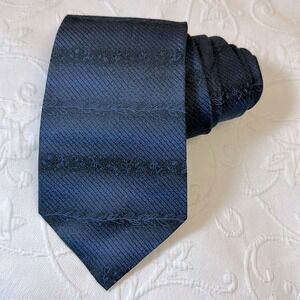 Vintage Hugh Parsons Navy Blue‎ Silk Necktie exclusively for Nordstrom NWT
